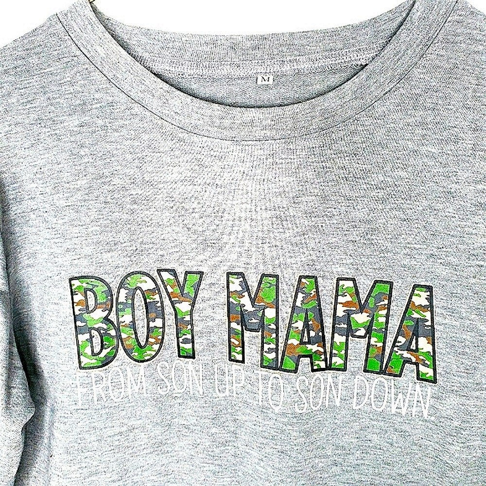 23) "BOY MAMA Son Up To Son Down" Sweater Sz. M - Picture 1 of 3